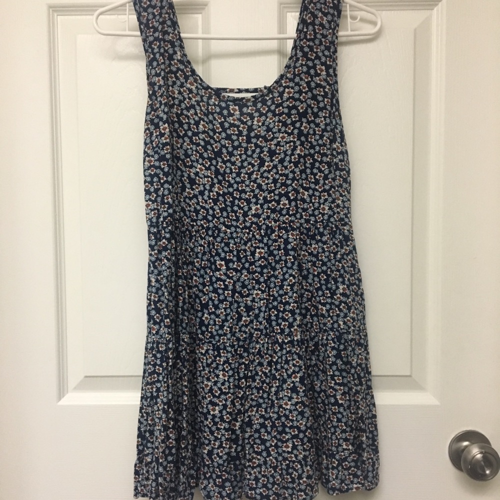 FLORAL TIERED OPEN BACK DRESS